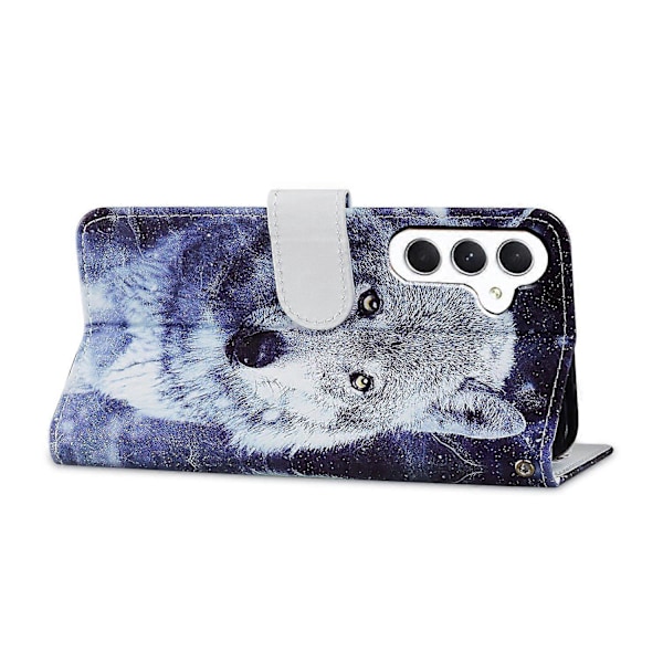 Plånboksfodral för Samsung Galaxy A15 5G PU Läder Mönstertryck Telefonskal Multicolor Style P