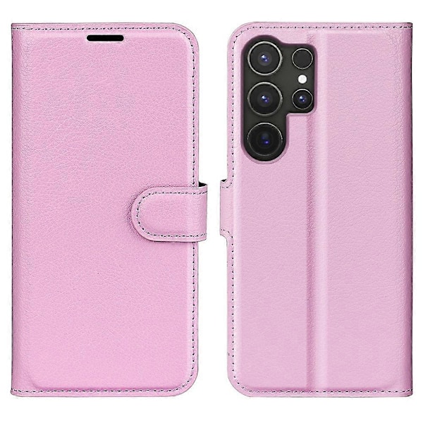 Til Samsung Galaxy S25 Ultra Case Litchi Tekstur Stødsikker Læder Wallet Telefon Cover Multicolor Style B