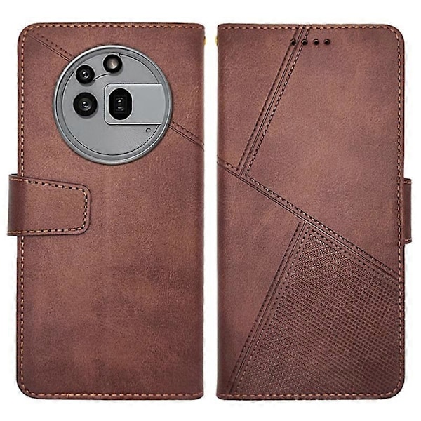 IDEWEI Læder Wallet Telefon Cover med Stativ og Kalvetekstur til Nothing Phone Pro Multicolor Coffee