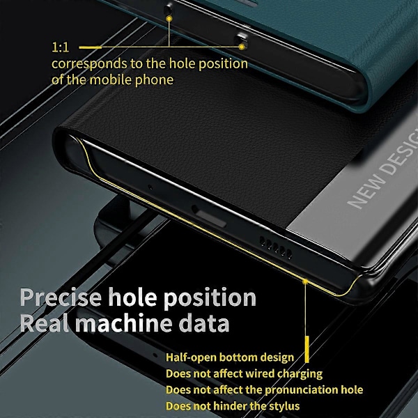 For Samsung Galaxy S24 Deksel Anti-fall Elektroplettering Lær Stativ Mobiltelefon Deksel Multicolor Style C