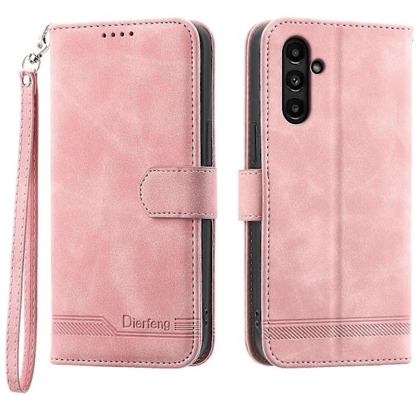 DIERFENG DF-03 Samsung Galaxy A15 4G -puhelinkotelo, iskunkestävä nahkainen jalustallinen lompakkokotelo Multicolor Style D
