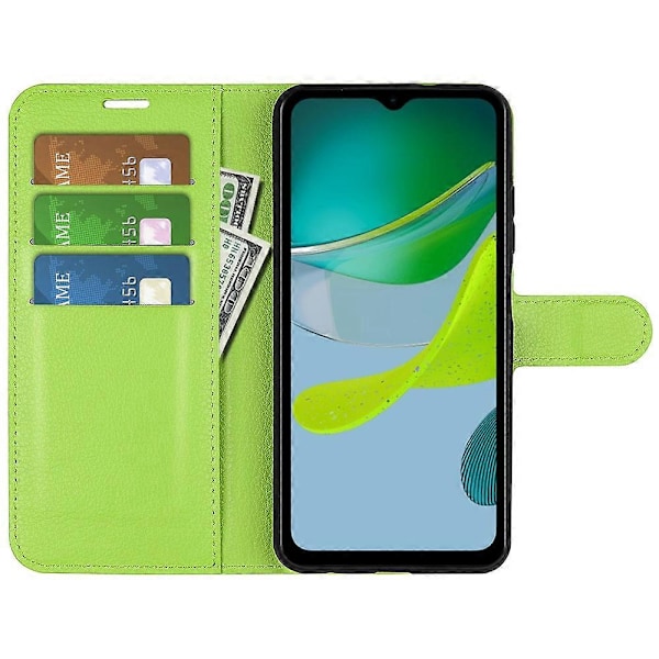 Puhelinpidikekotelo Motorola Moto E13 4G:lle, lompakkotoiminnolla varustettu nahkakuorikotelo Multicolor Style F