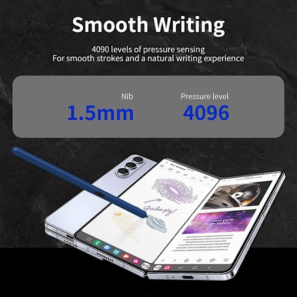 Type C -sylinterikynä Samsung Galaxy Z Fold6 5G/Z Fold5 5G/Z Fold4 5G/Z Fold3 5G -puhelimille, sähkömagneettinen Multicolor Style E