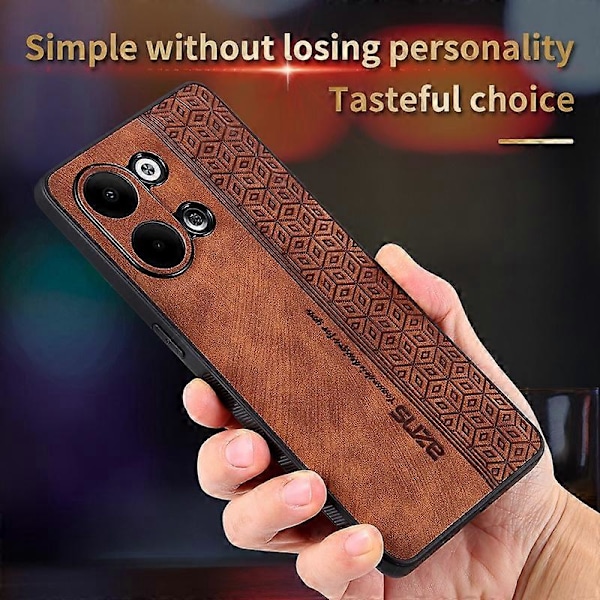 AZNS Skal för Oppo Reno9 5G med tryckt mönster, halkfritt PU-läderbelagt TPU-skydd Multicolor Style C