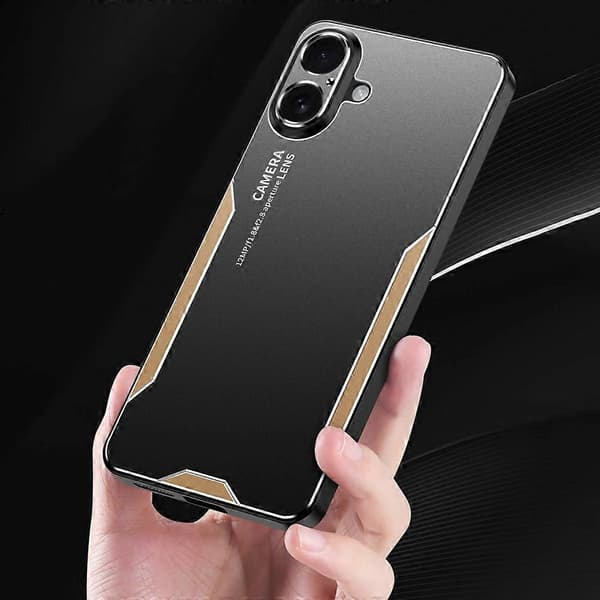Til iPhone 16 Plus Telefon Cover Aluminium Legering+TPU+PC Bagside Multicolor Style C