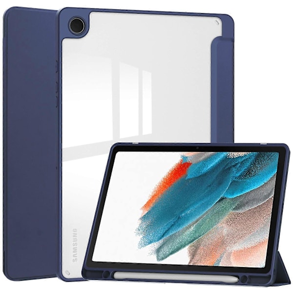 Kirkas takakansi Samsung Galaxy Tab A9+ PU+TPU+Akryyli tablettikotelolle kynäpaikalla Multicolor Style B