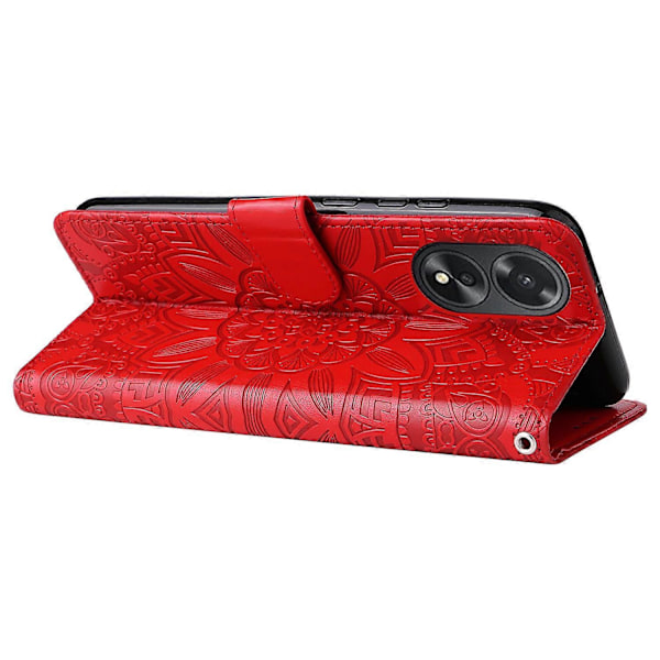För Oppo A38 4G Fodral Plånbok Slim-Fit PU Läder Magnetiskt Telefonskal Multicolor Style A