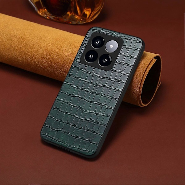 Xiaomi 14 Pro -kotelo krokotiilinnahkajäljitelmällä, naarmuuntumaton puhelinkuori Multicolor Style C