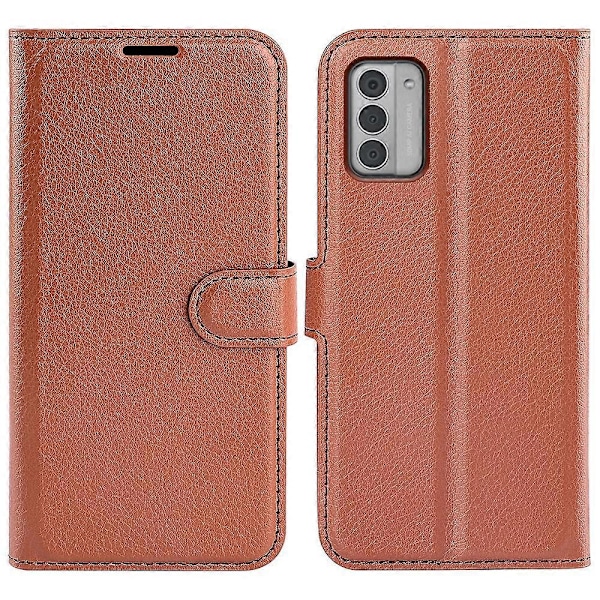 Til Nokia G42 Litchi Tekstur Telefon Stand Cover PU Læderpung Anti-ridse Etui Multicolor Style I