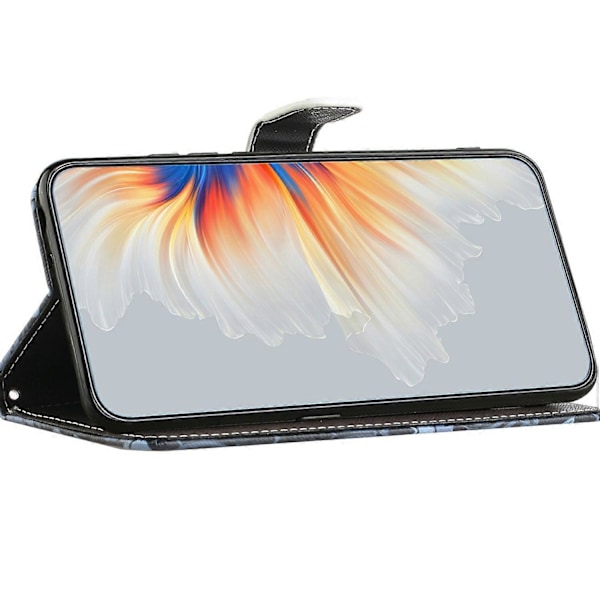 Motorola Moto G15 4G/G15 Power 4G -kotelo, kuvioitu PU-nahkainen lompakkokotelo, ristikkäinen tekstuuri Multicolor Panda