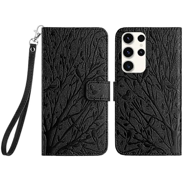 Plånboksfodral i PU-läder med Ställ för Samsung Galaxy S22 Ultra 5G Multicolor Style C