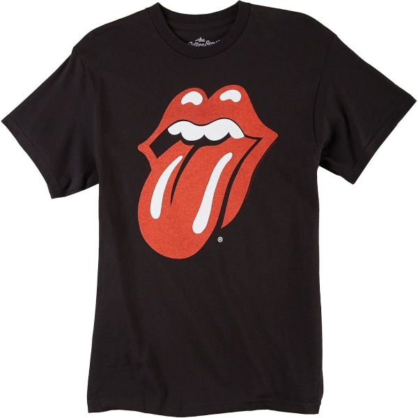 Bravado Rolling Stones-klassisk Tongue T-shirt för män Black XXL