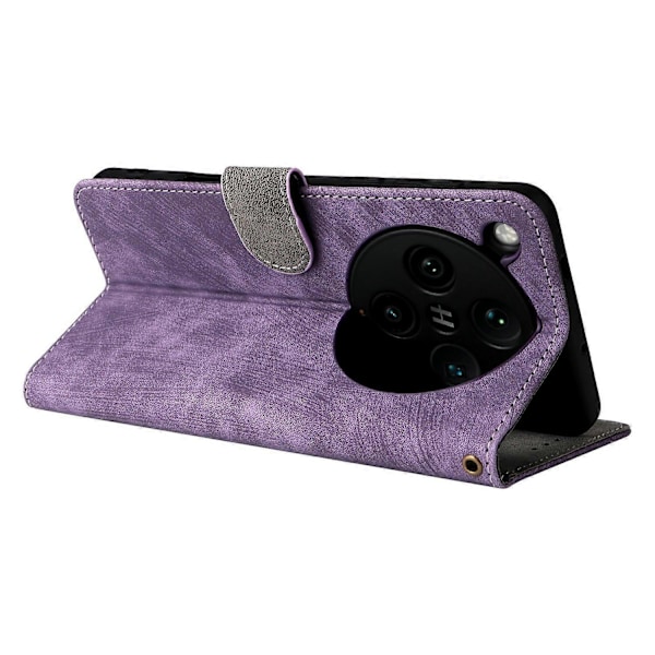 Til Oppo Find X8 Pro 5G Wallet Case RFID-blokering PU Læder Cover Stand View Multicolor Style D