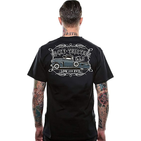 Lucky 13 Dragger T-shirt för män XL