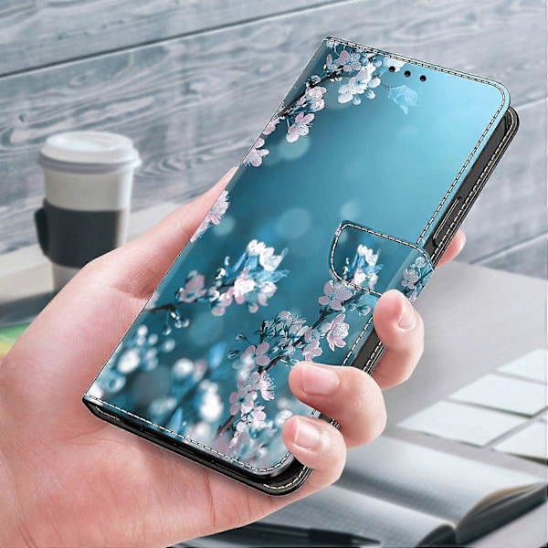 Xiaomi Redmi Note 13 4G Lompakkokotelo Puhelimelle, Pudotussuoja, 3D-kuvioitu Nahkainen Käännettävä Suojakotelo Multicolor Style L