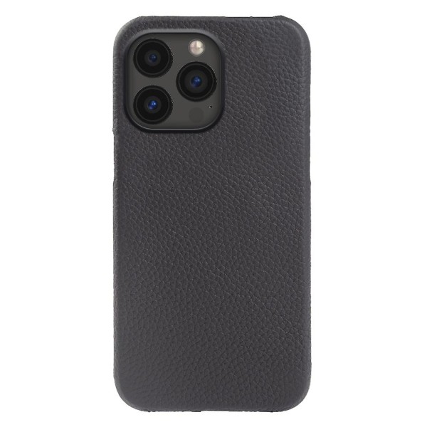 Cover till Iphone 13 Pro Max 6,7", Läderbelagd PC- phone case kompatibel med Magsafe Black