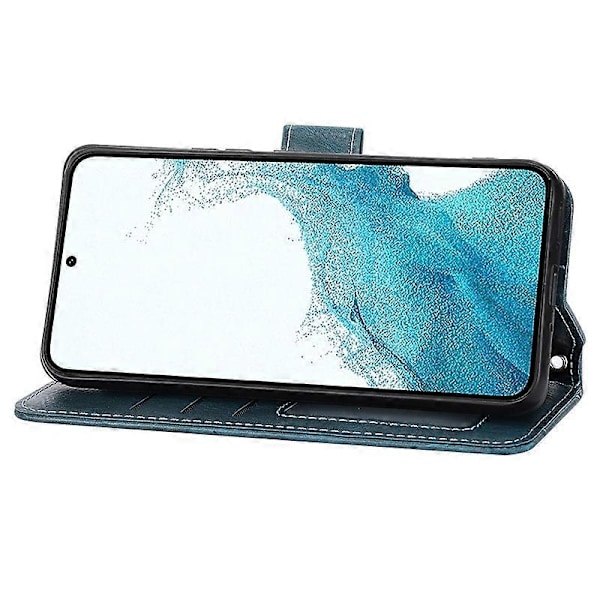 Til Samsung Galaxy S23 FE Etui Lynlås Pung PU Læder Støtteben Mobiltelefon Cover med 2 Stropper Multicolor Style A