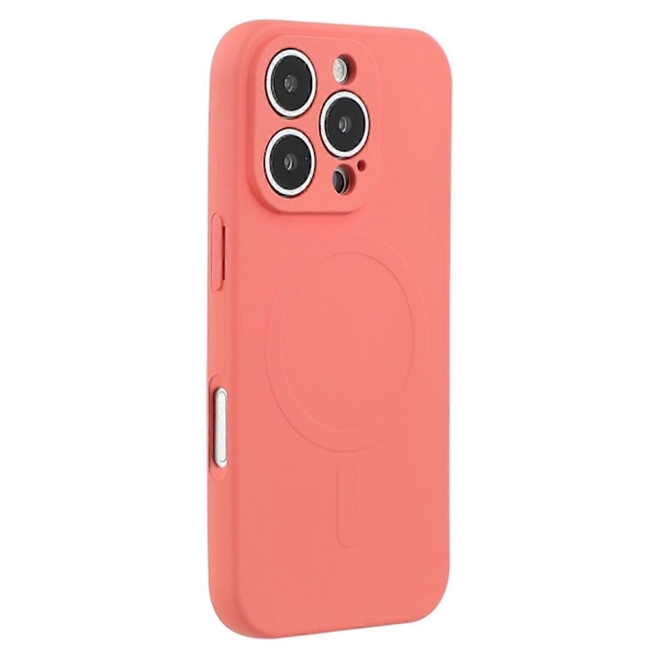 iPhone 16 Pro Max -kotelo, yhteensopiva MagSafe-latauksen kanssa, iskunkestävä TPU-puhelinkuori - Harmaa Multicolor Camellia Red