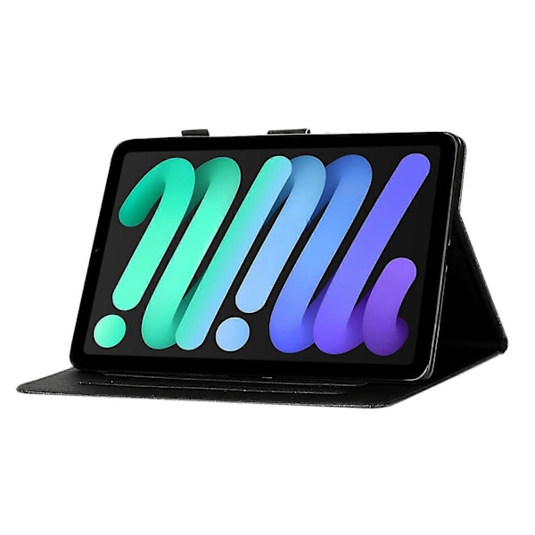 Glitterpulver Kortspor Stativ PU Lær+TPU Skall for iPad mini (2024)/mini (2021)