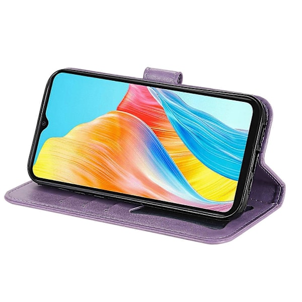 Til Oppo A38 4G Etui Slankt Anti-drop Pung Stativ PU Læder Cover Multicolor Style B