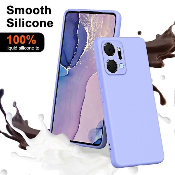 Honor X7a 5G Kuituvuorattu Pehmeä TPU Takakuori 2.2mm Paksuinen Kumipinnoitettu Puhelinkotelo Multicolor Style C