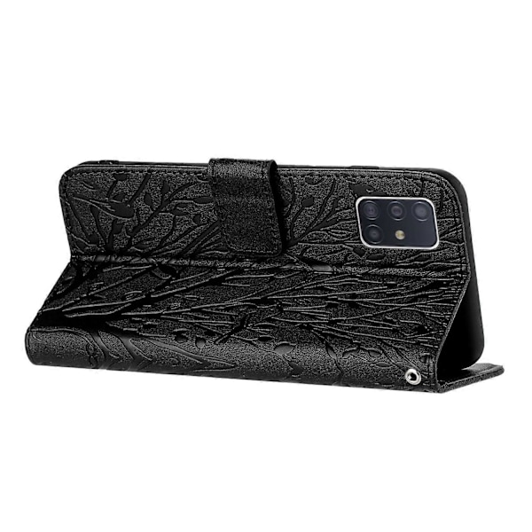 Til Samsung Galaxy A71 4G SM-A715 Læder Etui Wallet Stand Præget Telefon Cover Multicolor Style C