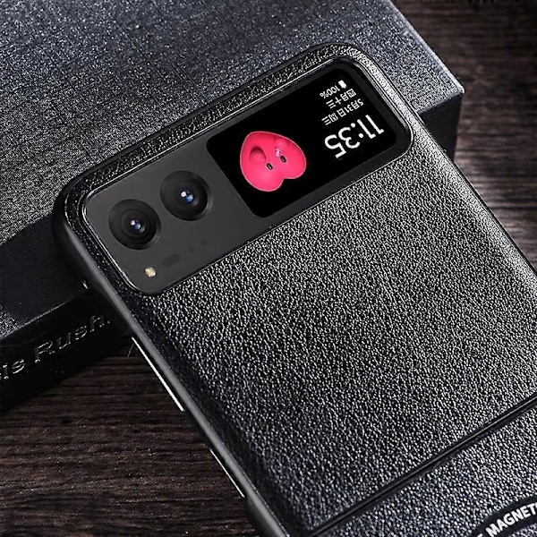 Magnetiskt telefonfodral för Motorola Razr 40 5G PU-läder + Hårt PC-skal Kompatibelt med Magsafe