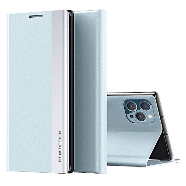 Læder telefoncover med stativ og anti-drop til iPhone 16 Pro Max Multicolor Style G