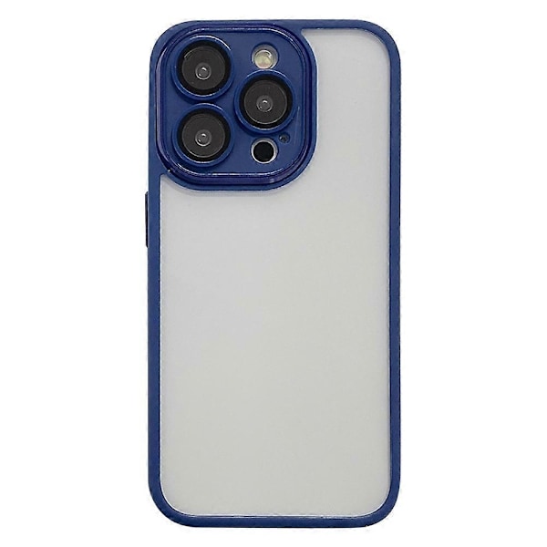 För iPhone 15 Pro Skal Transparent TPU+PC+Glas Telefonskydd Multicolor Style A