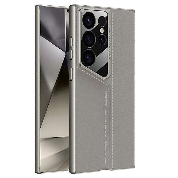 GKK Slankt PU-dækket PC-mobiltelefoncover til Samsung Galaxy S24 Ultra Multicolor Style C