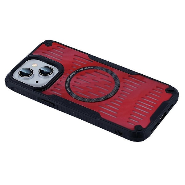 iPhone 13 -kotelo, lämmönpoisto, ontto, magneettinen TPU+PC-puhelinkotelo, yhteensopiva Magsafen kanssa Multicolor Style D