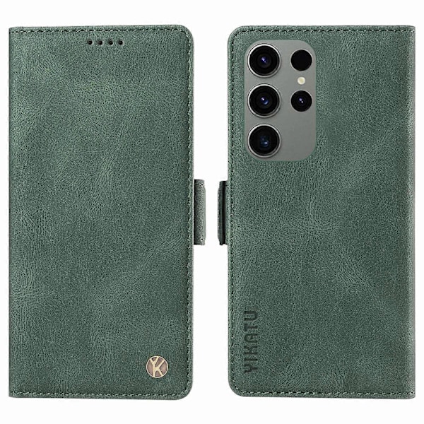 YIKATU YK-005 Telefonpung Etui til Samsung Galaxy S23 Ultra med Hudvenligt Læder og Støttefunktion Multicolor Style D