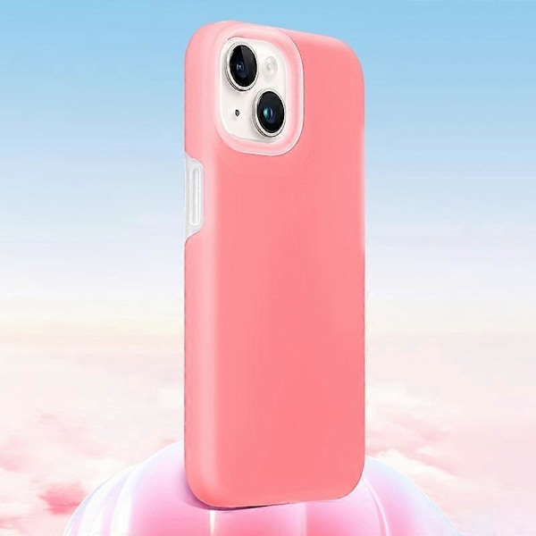 XUNDD Jelly -sarja iPhone 15:lle Mikrokuituvuorattu puhelinkotelo Nestemäinen silikoni + PC-takakansi Multicolor Style D
