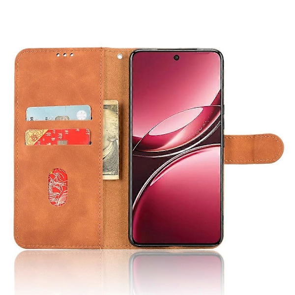 vivo V50 5G Nahkakotelo Ihoa Miellyttävä Pudotussuoja Lompakko Flip-puhelinkotelo Multicolor Brown