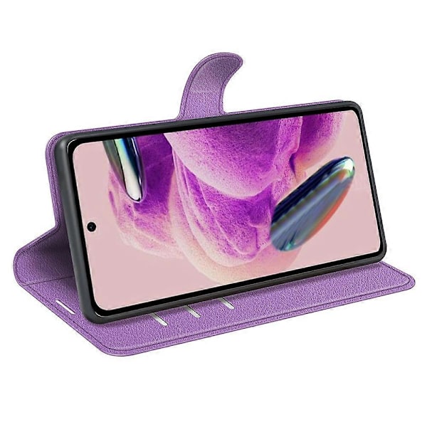 Til Xiaomi Redmi Note 12S 4G Litchi Tekstur Wallet Telefon Cover Stativ PU Læder Etui Multicolor Style H
