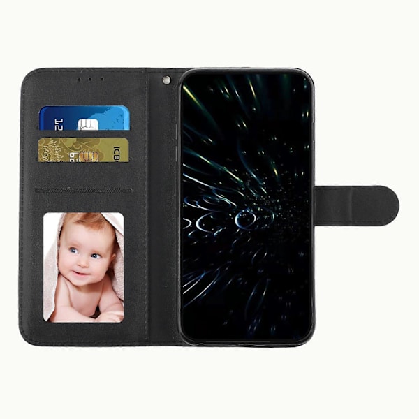 PU-nahkainen puhelinkotelo TECNO Spark Go 2022/Spark 8C 4G -puhelimelle, jalustallinen lompakkokotelo läpällä ja hihnalla Multicolor Style A