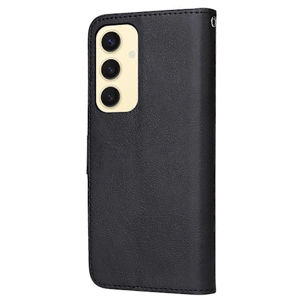 Til Samsung Galaxy S25 Etui 2 i 1 Aftageligt Magnetisk Læder Wallet Mobilcover med Rem - Blank