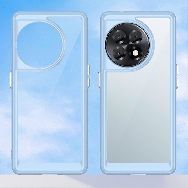 Transparent Skal för OnePlus Ace 2 5G/11R 5G TPU+Akryl Mobilskal Skyddande Fodral Multicolor Style C