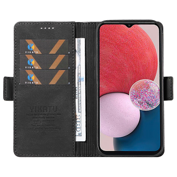 YIKATU YK-005 Lærdeksel til Samsung Galaxy A53 5G, hudvennlig telefonetui med lommebok og stativ Multicolor Style E