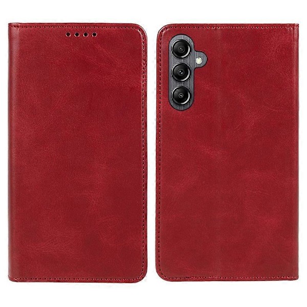 Til Samsung Galaxy A15 5G Etui Kalvetekstur Stand Wallet PU Læder Telefon Cover Multicolor Style C