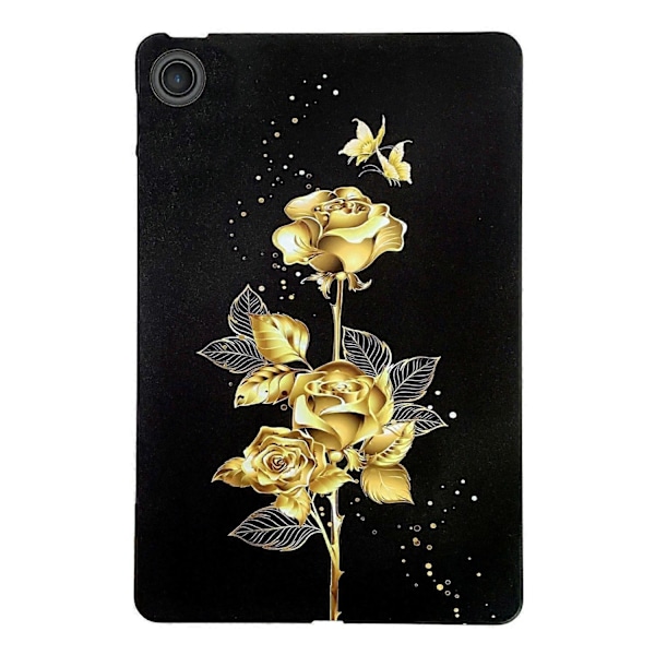 TPU-deksel med mønstertrykk for Lenovo Tab TB311FU, slankt beskyttelsesdeksel for nettbrett Multicolor Golden Butterfly Rose