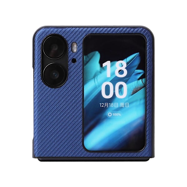 Til Oppo Find N2 Flip 5G Anti-ridse Telefon Bagcover PU Læder+PC Skridsikkert Telefonetui Multicolor Style B