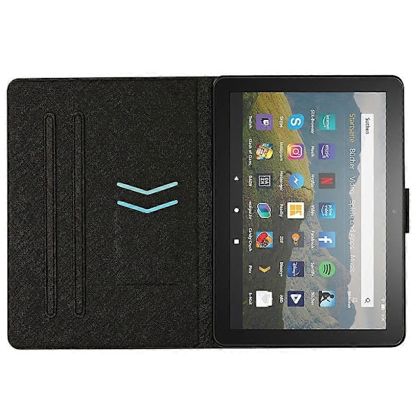 Til Fire Max 11 Smart Tablet Etui PU Læder Støtte Cover med Kortholder Multicolor Style G