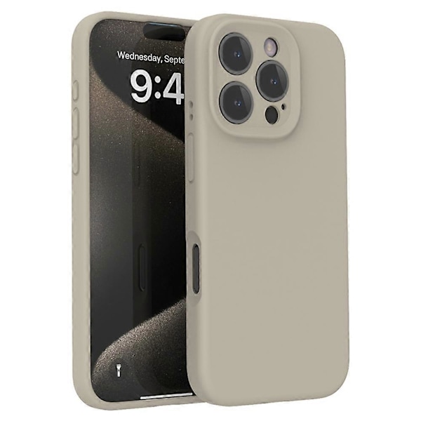 iPhone 16 Pro Max -kotelo PC+nestemäinen silikoni suojapuhelinkuori mikrokuituvuorella Multicolor Style A