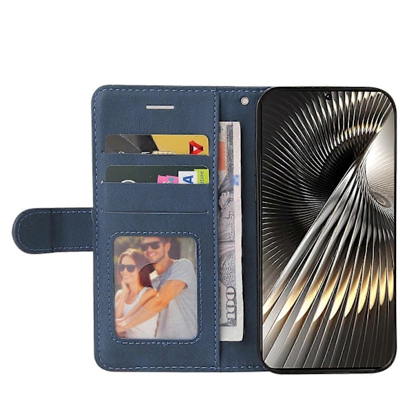 KT Leather Series-1 Xiaomi Redmi Turbo 3 5G/Poco F6 5G -kotelolle Nahkainen puhelinkuori, värin liitos