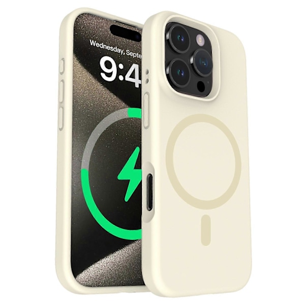 Cover til iPhone 16 Pro Max, kompatibel med MagSafe PC+Flydende silikone Multicolor Style E