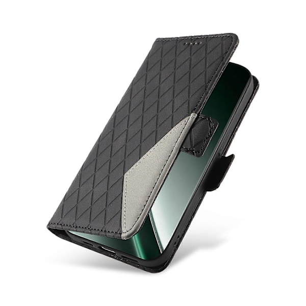 Til Realme GT 6 5G Etui Geometrisk Rombe Tegnebog Læder Telefon Cover Multicolor Style C