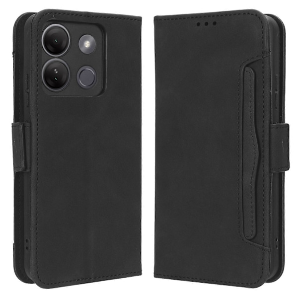 Til Infinix Smart 7 HD 4G X6516 Wallet Stand PU Læder Etui Multiple Kort Slots Telefon Cover Multicolor Style A