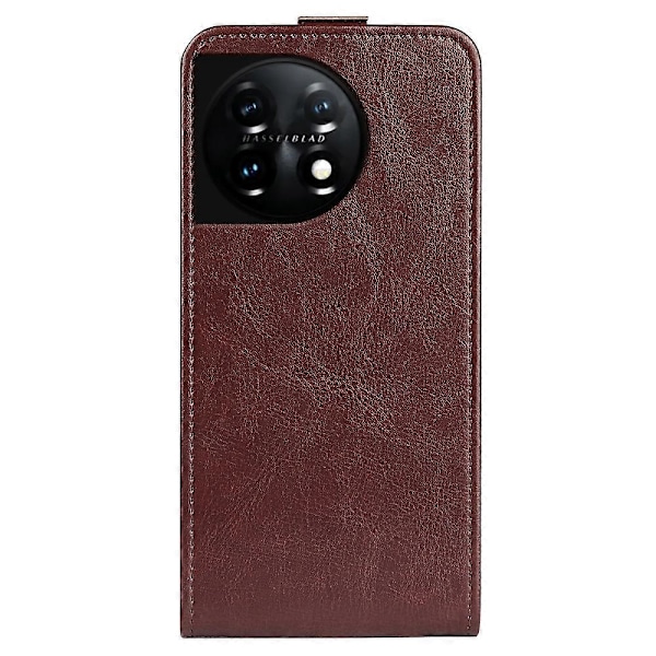 OnePlus 11 5G PU-nahkainen puhelinkotelo korttipaikalla, kaksoismagneettilukolla ja pystysuoralla läppäkannella Multicolor Style D