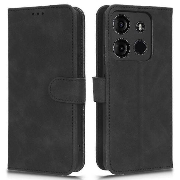 Til TECNO Spark Go 2023 4G PU Læder Flip Cover Skin-Touch Stand TPU Indre Skal Telefon Cover